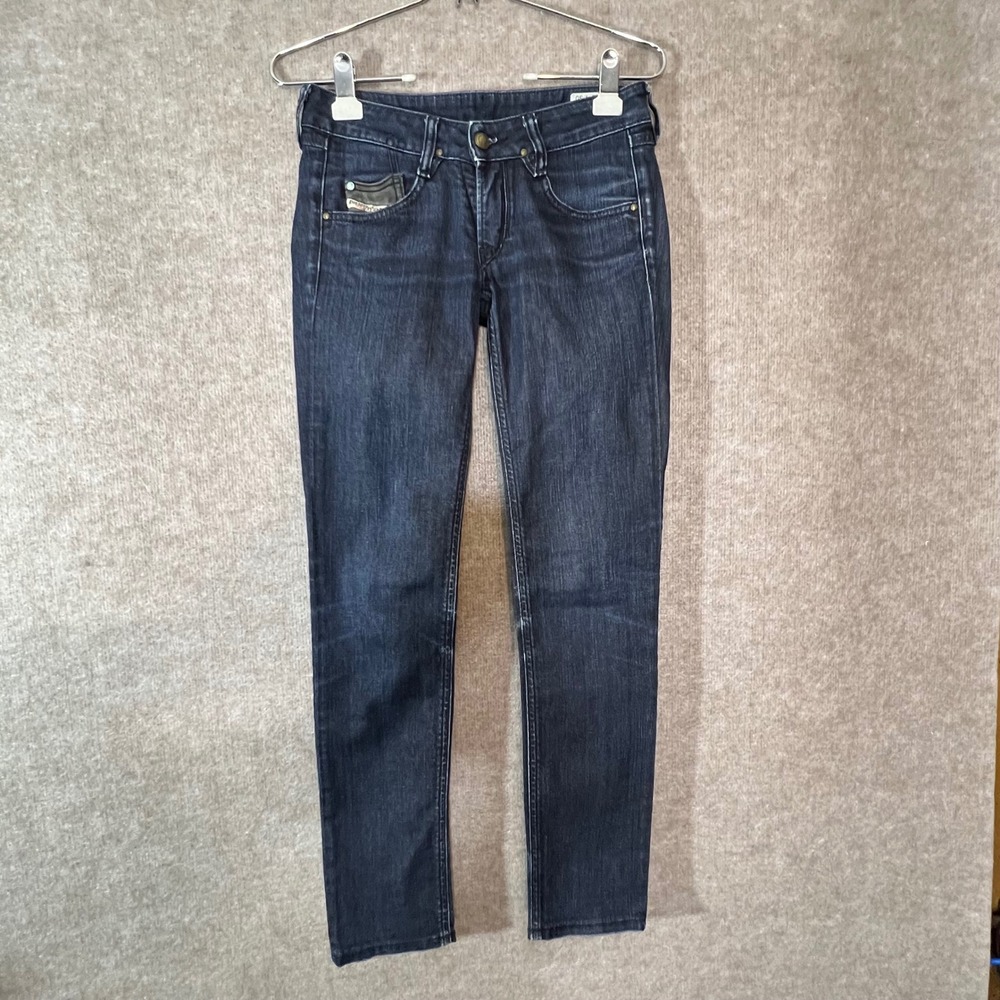 Diesel Clush Jeans Womens 25 Dark Wash Stretch Skinny Zipper Back Pockets